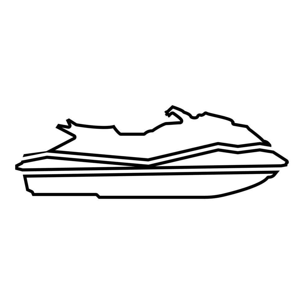 ícone de waverunner ilustração de cor preta estilo simples imagem simples vetor