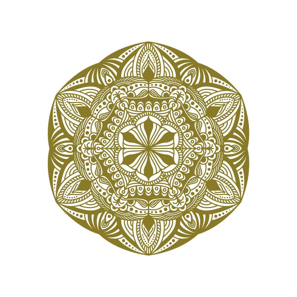 design de arte abstrata de mandala étnica vetor