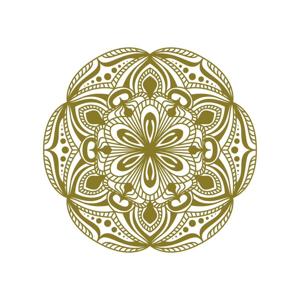 design de arte abstrata de mandala étnica vetor