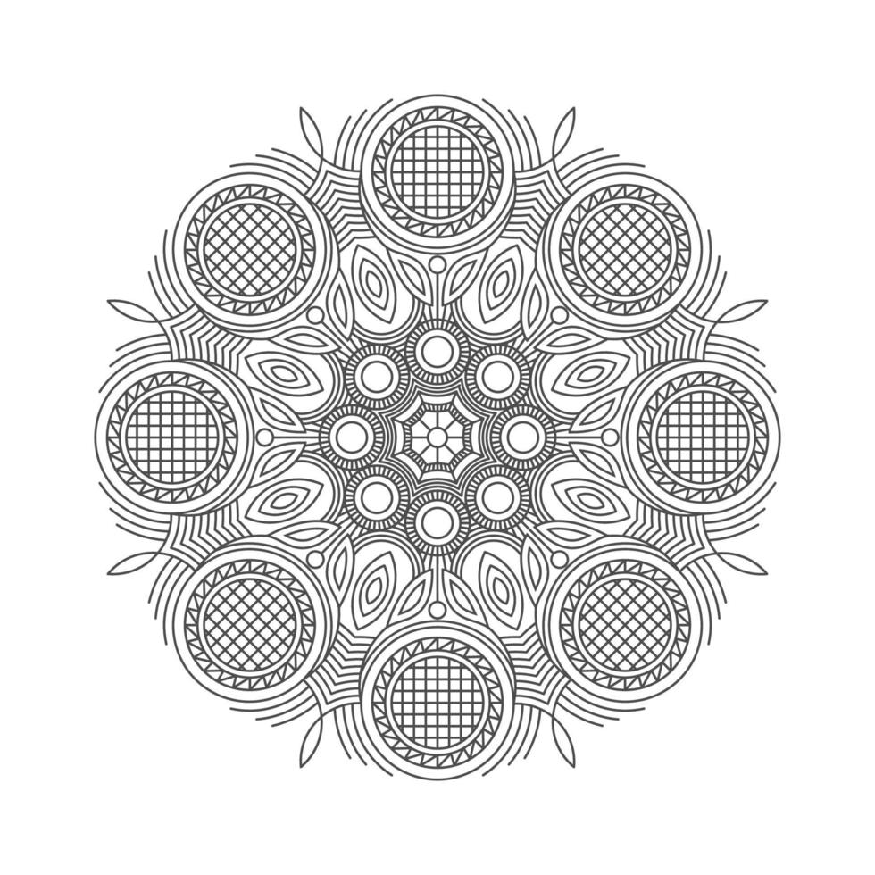 design de arte mandala vetor