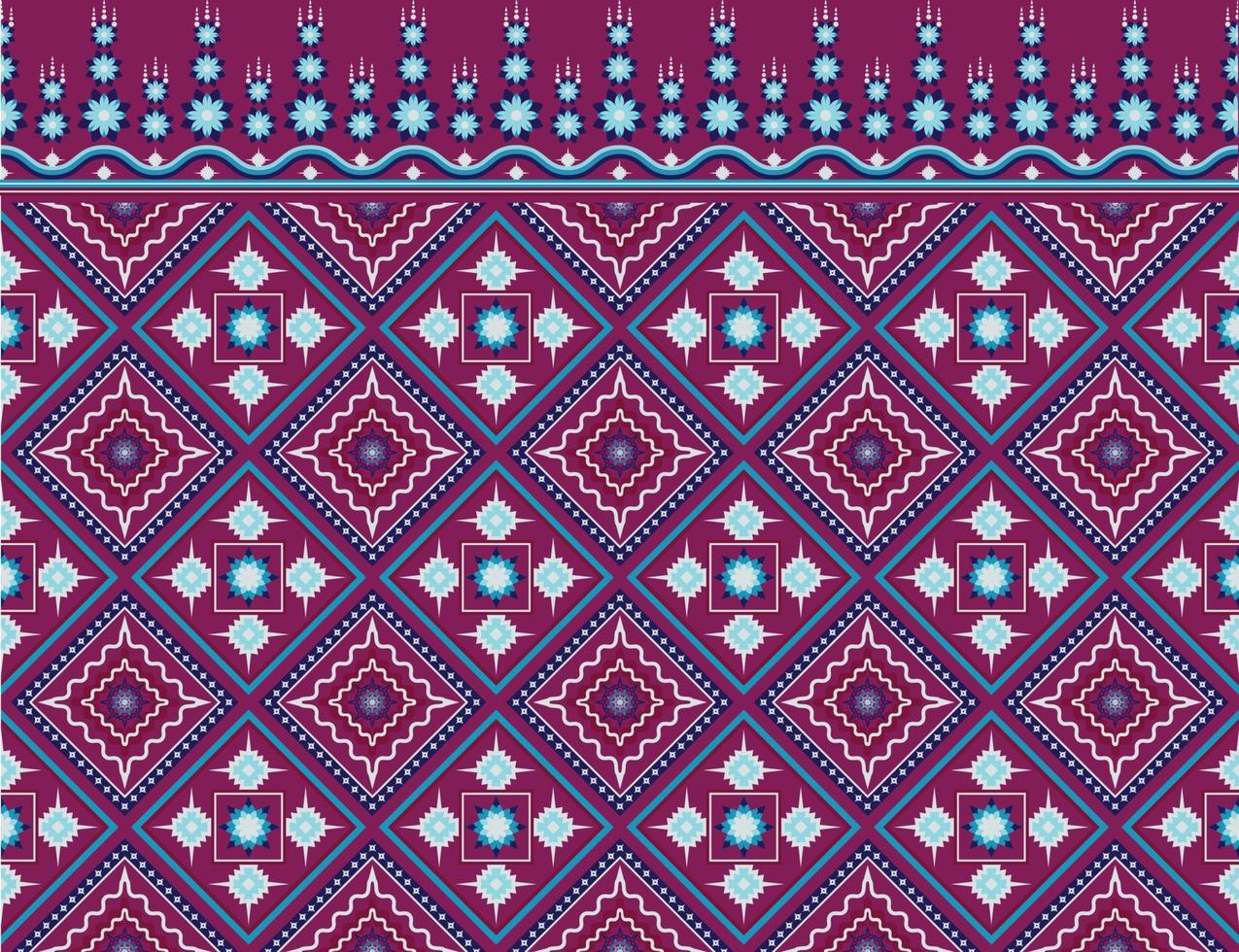 padrão étnico tecido textura geométrica vetor asteca oriental ilustração retro telha de cerâmica