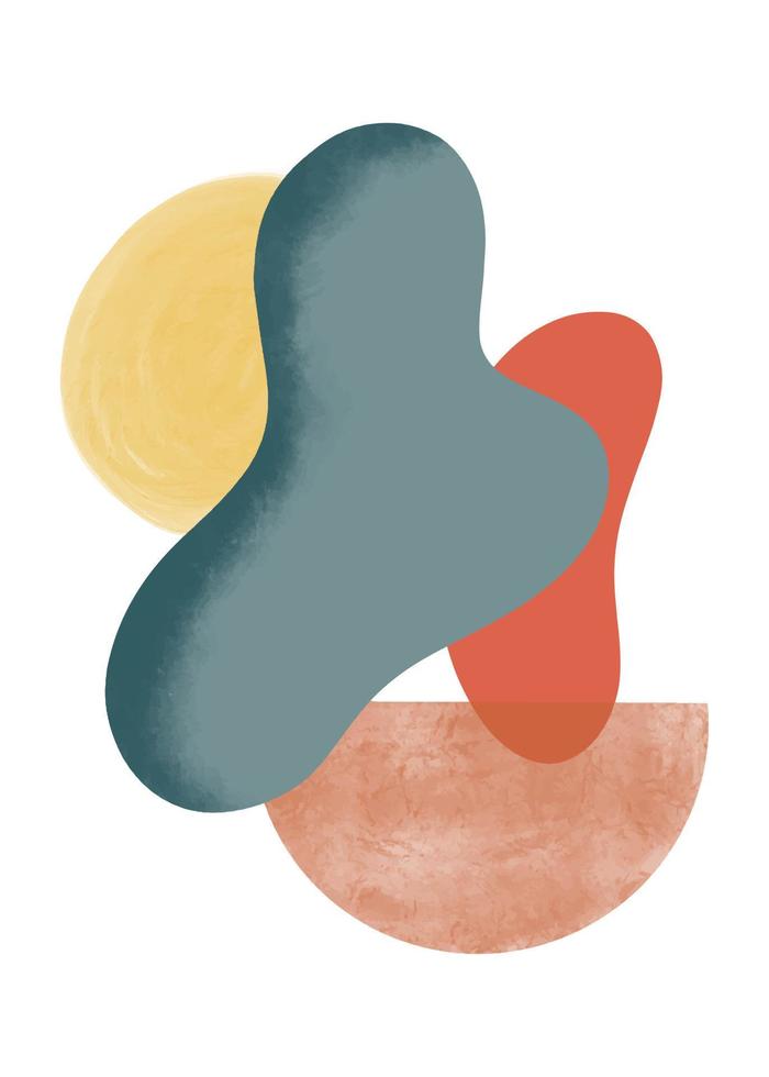 criativo minimalista pintado à mão. fundo de artes abstratas. ilustração vetorial vetor