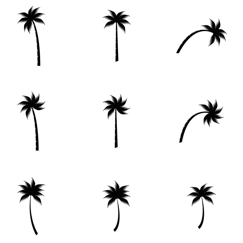 ilustração vetorial de ícone de árvore de coco vetor