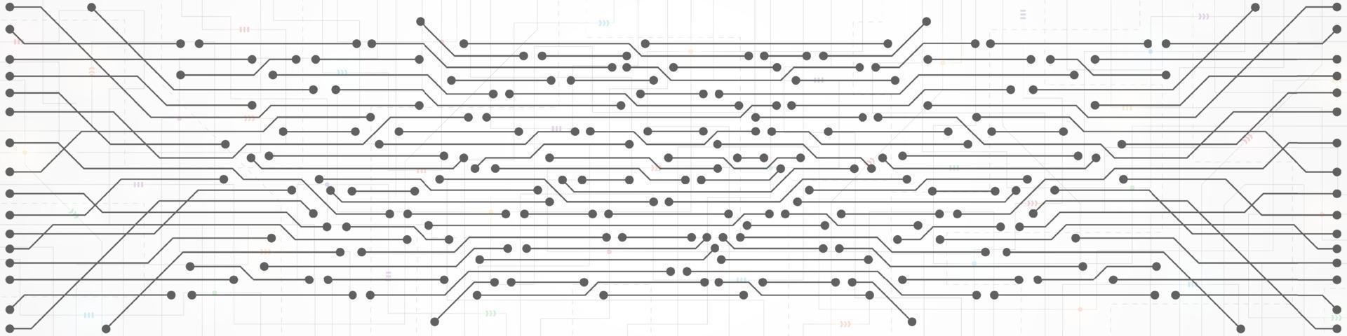 fundo de tecnologia abstrato, padrão de placa de circuito vetor