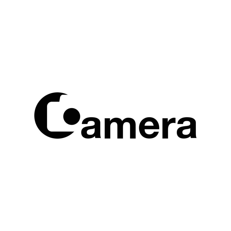 logotipo da câmera ícone minimalista vetor símbolo design plano