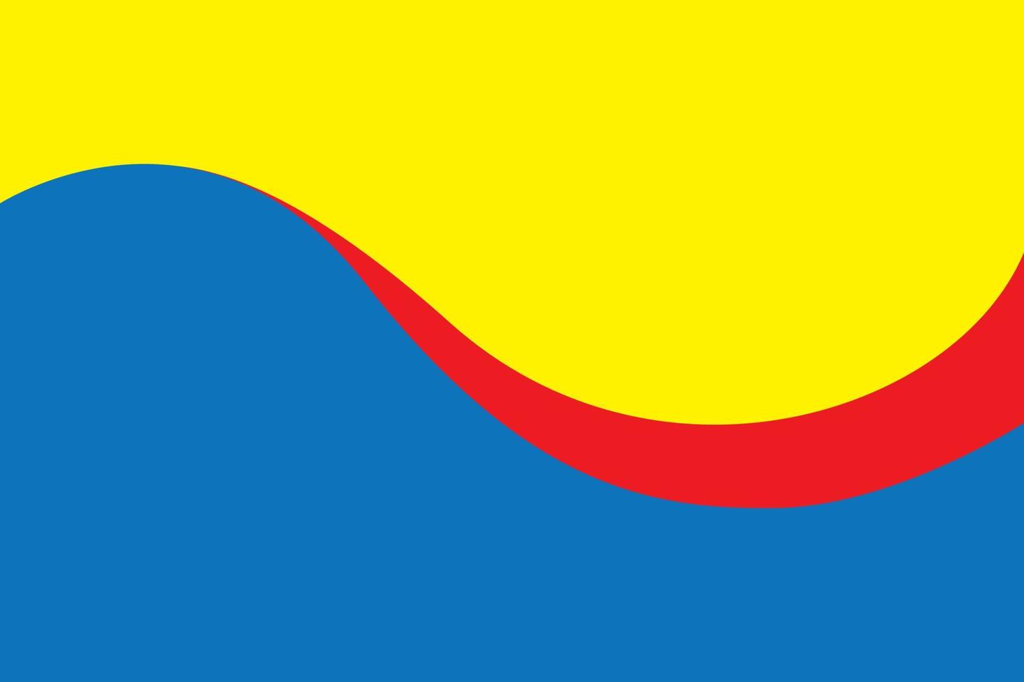 fundo de cores primárias, azul, vermelho e amarelo. ilustração vetorial. vetor