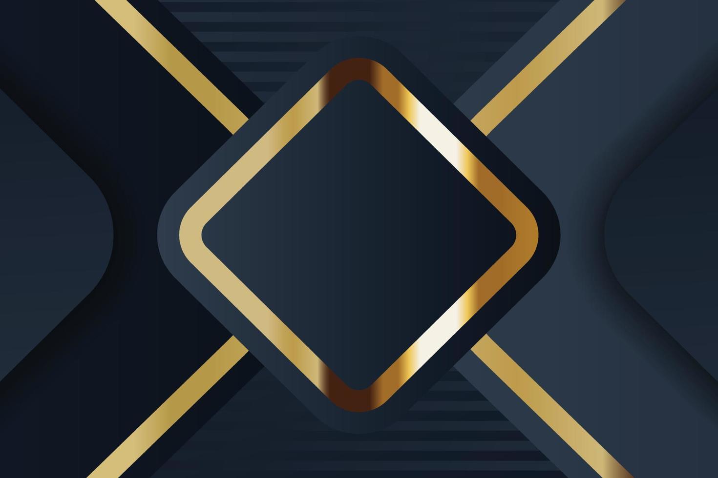 design de banner de ouro com luxo de ouro de estilo moderno minimalista vetor