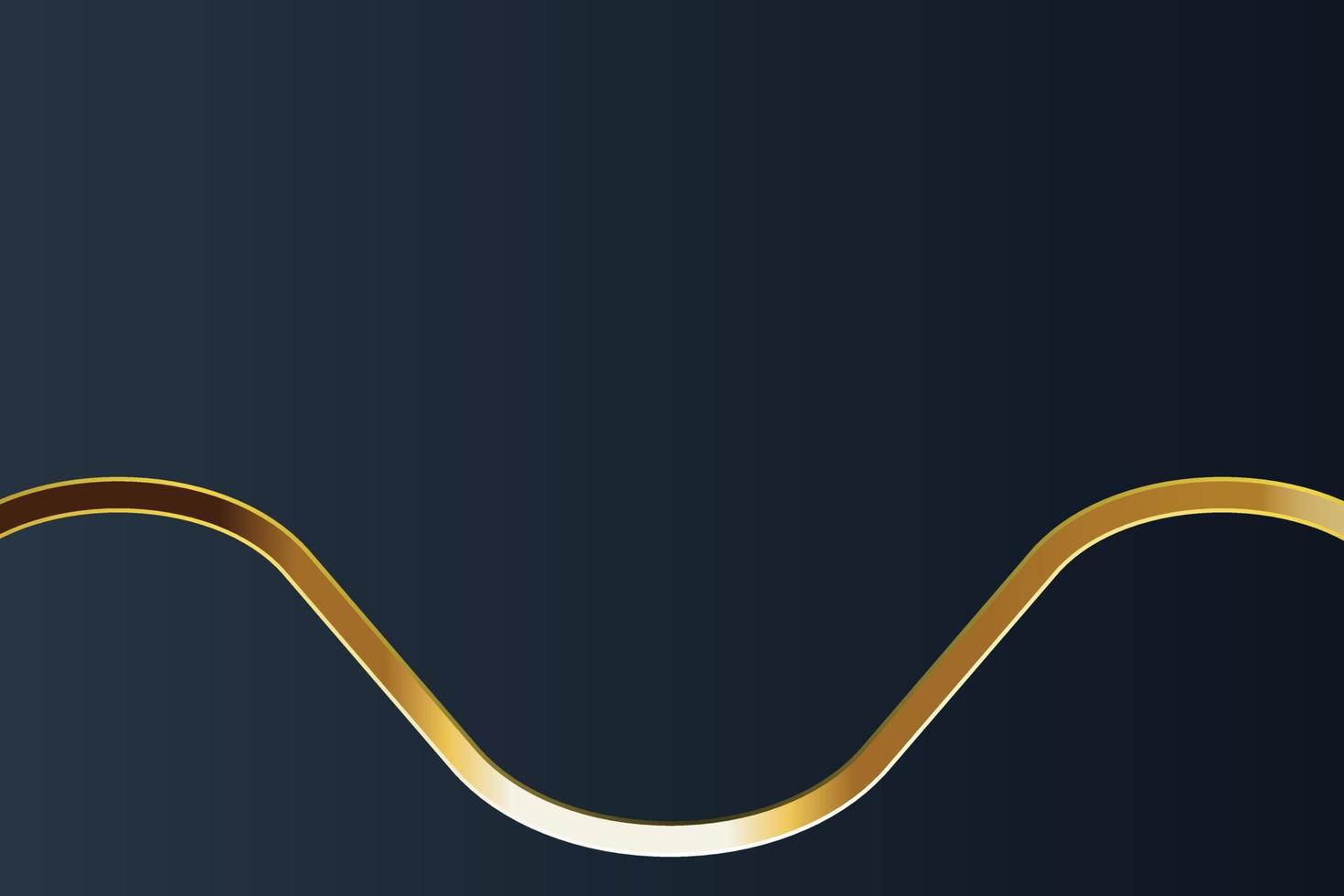 design de banner de ouro com luxo de ouro de estilo moderno minimalista vetor