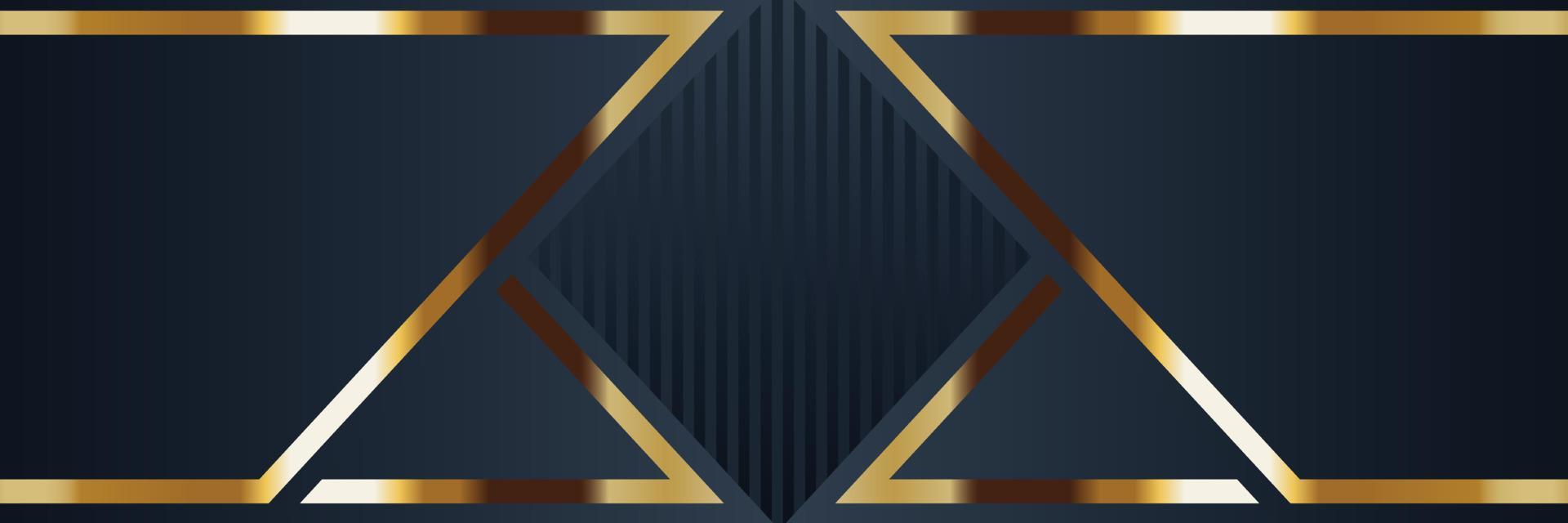 design de banner de ouro com luxo de ouro de estilo moderno minimalista vetor