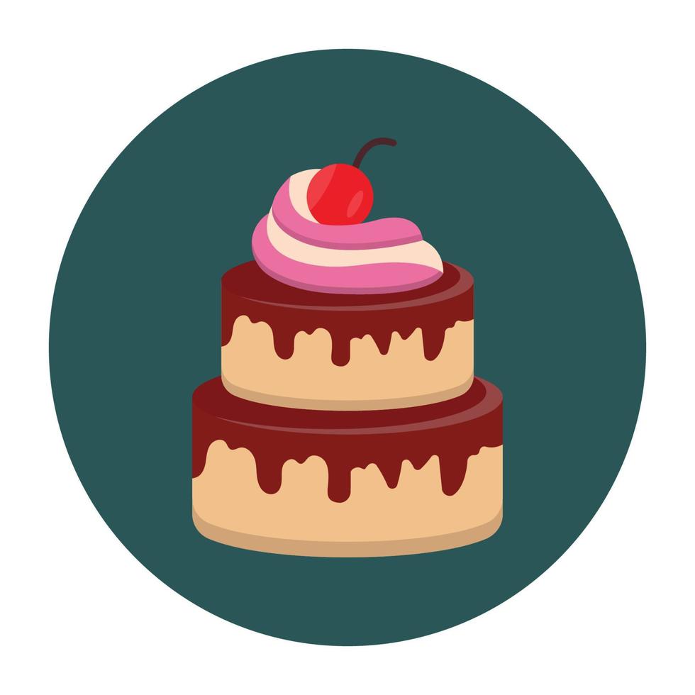 ícone de vetor de bolo que pode facilmente modificar ou editar