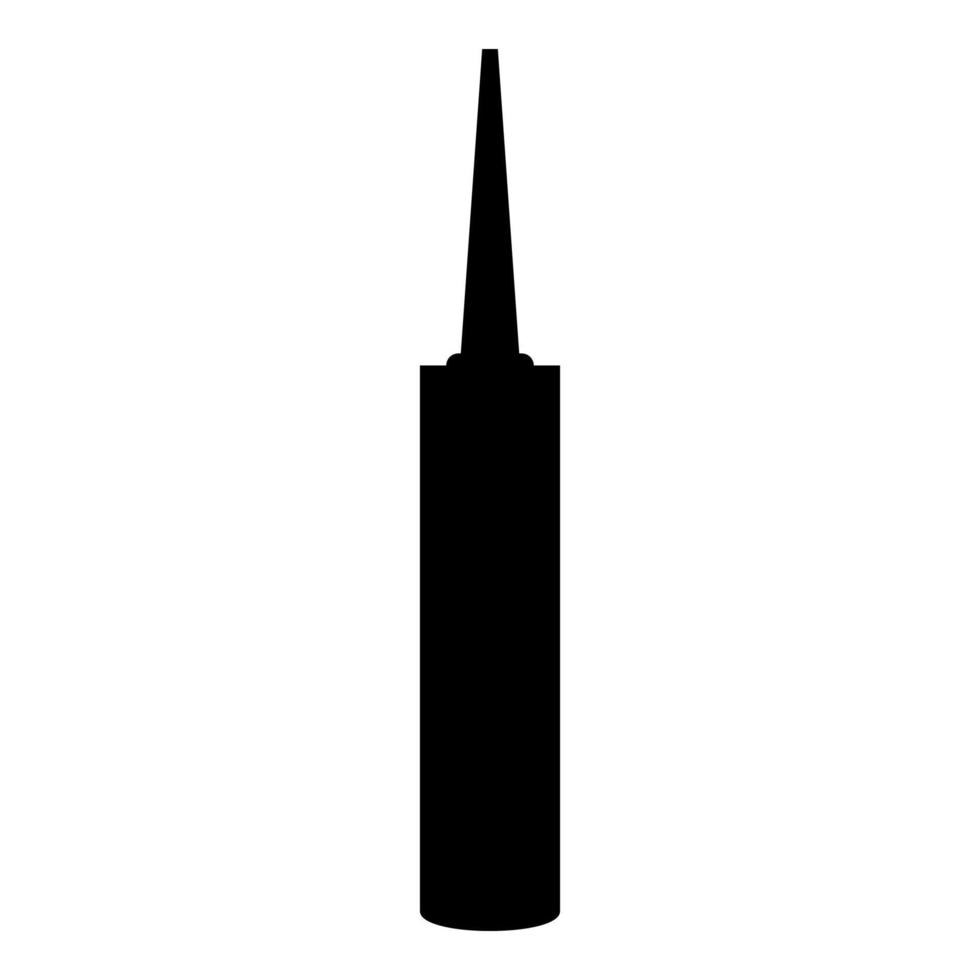 ícone de espuma de poliuretano de silicone selante ícone de ilustração vetorial de cor preta imagem de estilo plano vetor
