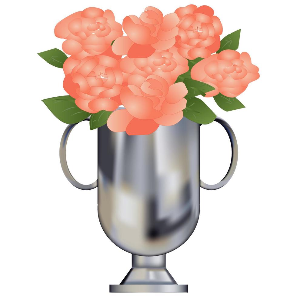 ilustração de vaso de flor vetor