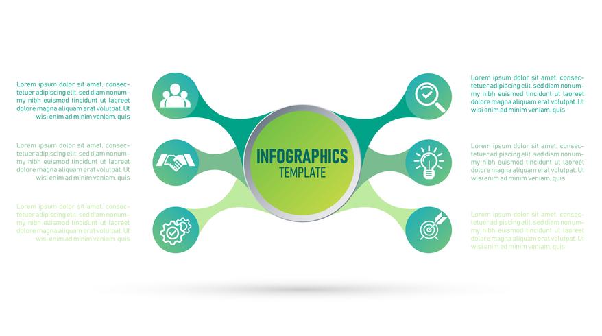 Vetor de modelo de infográfico para o seu negócio e marketing.