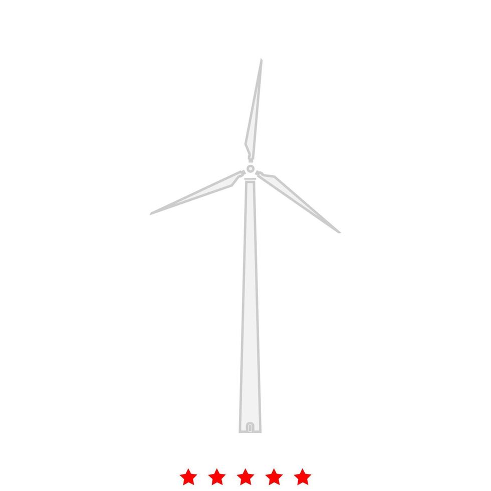 turbina eólica é ícone. vetor