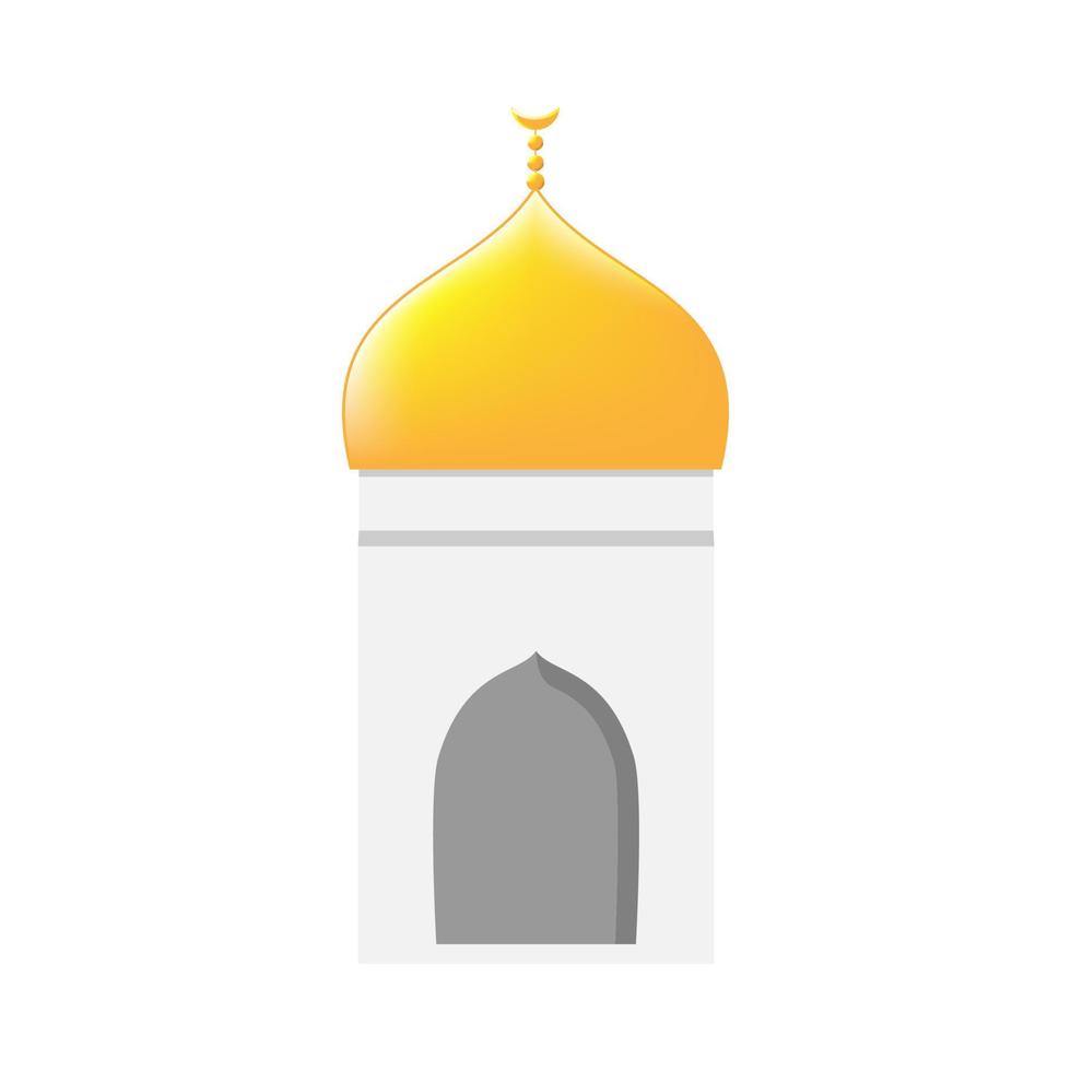 ícone da mesquita. cor diferente . vetor