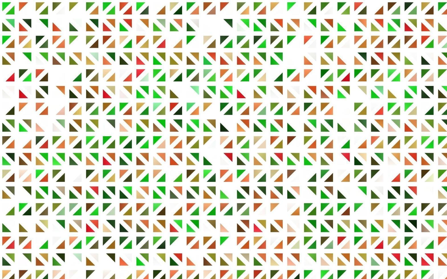 fundo vector verde e vermelho claro com triângulos.