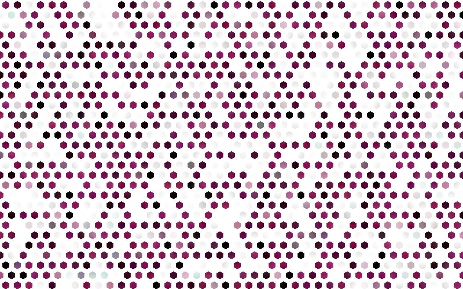 layout de vetor rosa escuro com formas hexagonais.