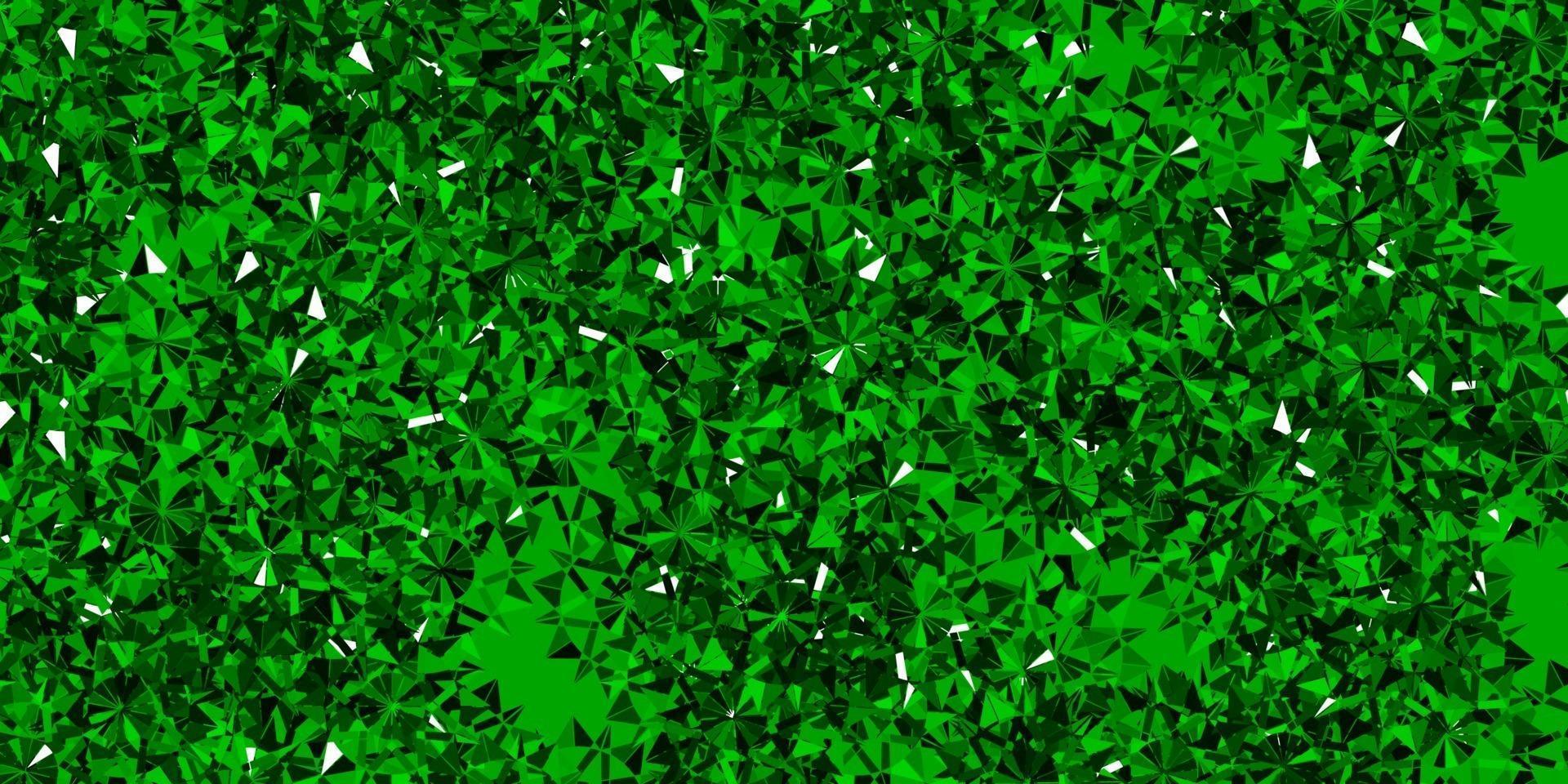 modelo de vetor verde claro com flocos de neve de gelo.