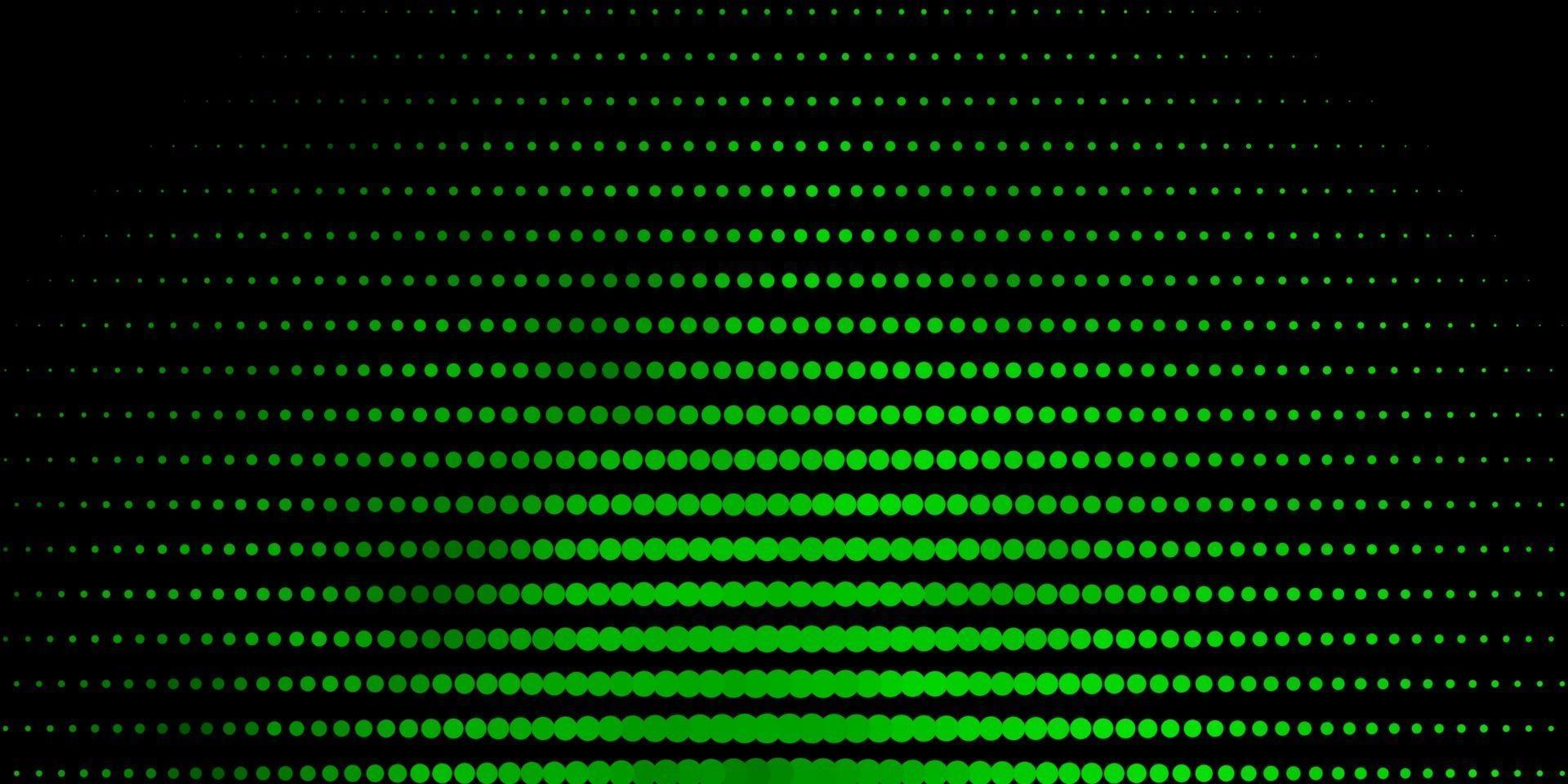 padrão de vetor verde escuro com esferas.