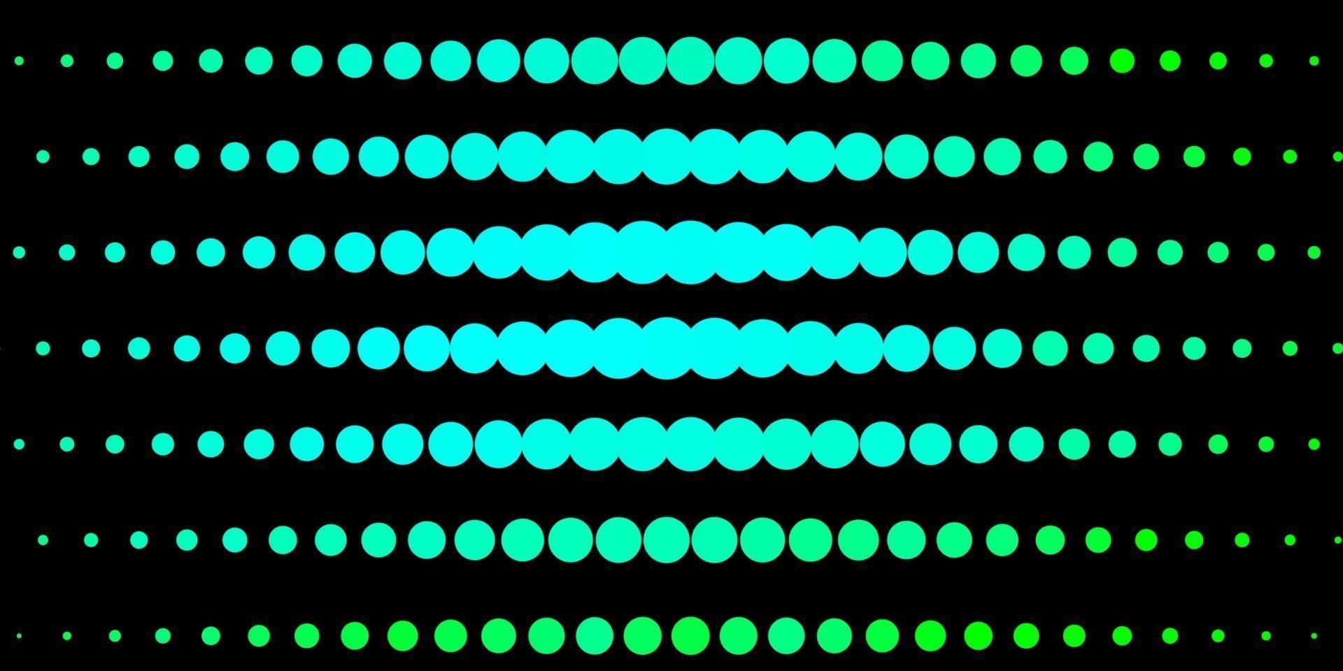modelo de vetor verde escuro com círculos.