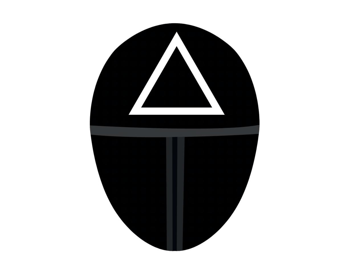 design máscara triângulo forma jogo coreia do sul filme ilustração vetorial gráfico vetor