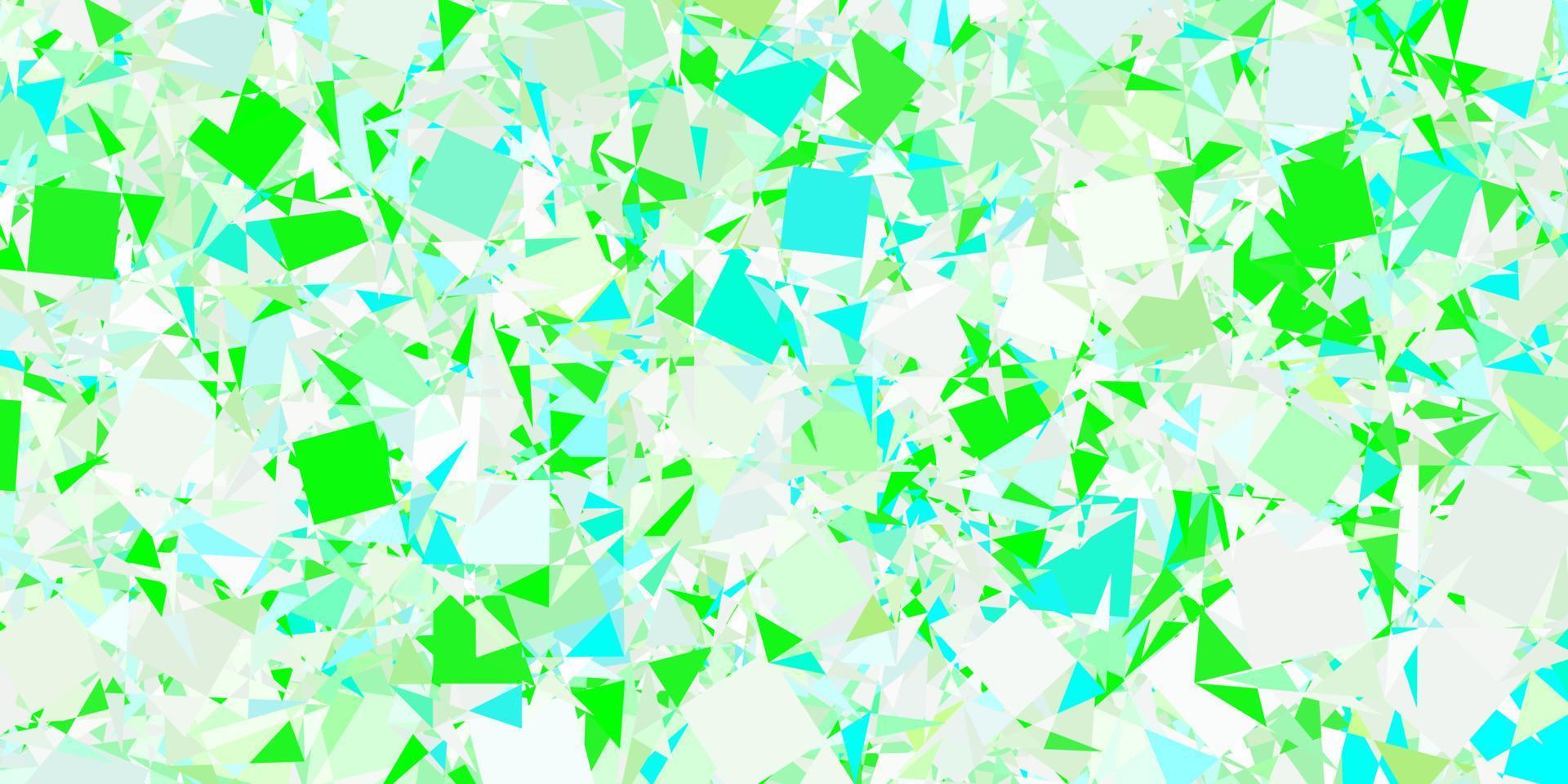 de fundo vector verde claro com formas poligonais.