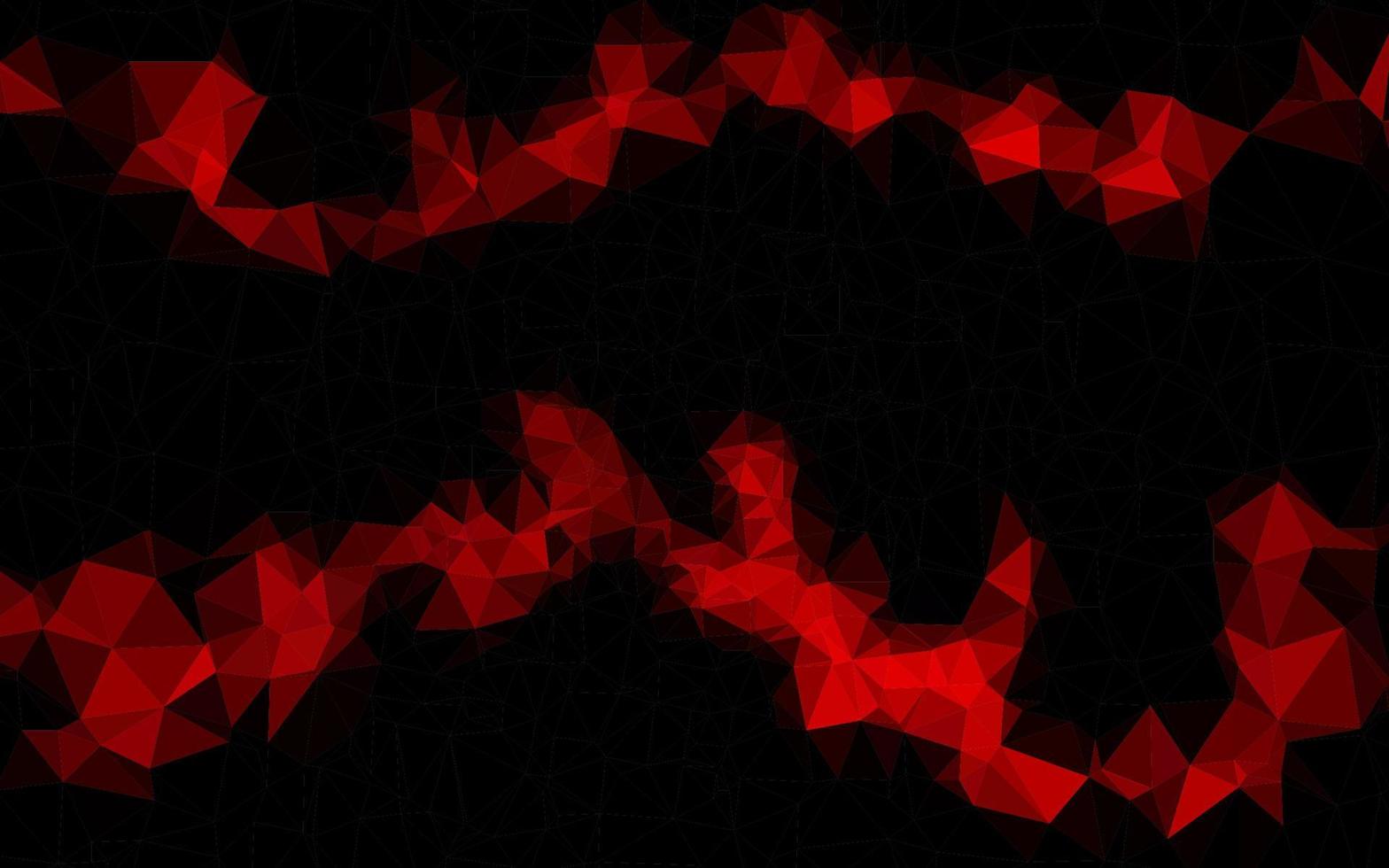 fundo abstrato do vetor polígono vermelho escuro.