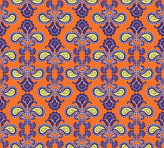 Padrão sem emenda floral. Textura oriental. Enfeite de flores vetor