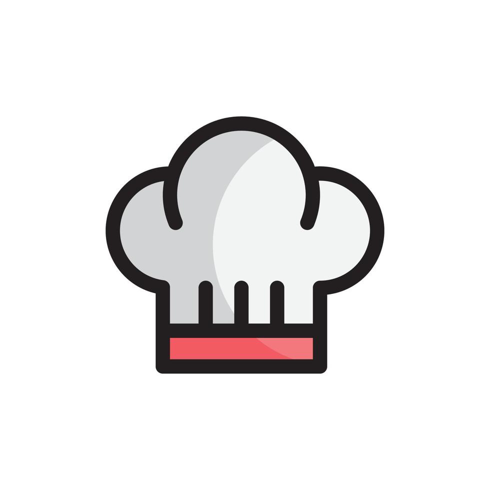 ilustração vetorial de logotipo de ícone de chef vetor