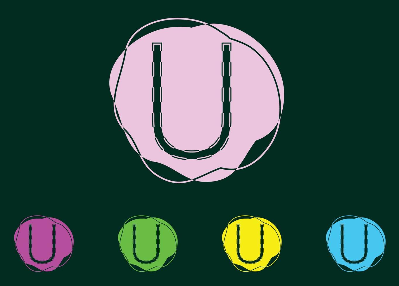 logotipo da letra u e modelo de design de ícone vetor