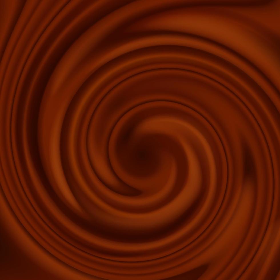 fundo abstrato redemoinho de chocolate. vetor