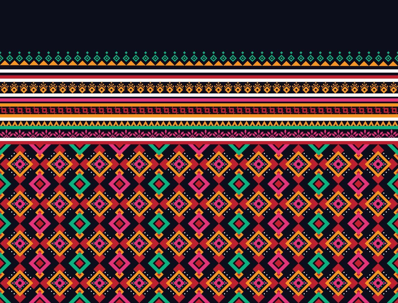 plano de fundo padrão oriental étnico geométrico. design para textura, embalagem, roupas, batik, tecido, papel de parede e plano de fundo. projeto de bordado padrão. vetor