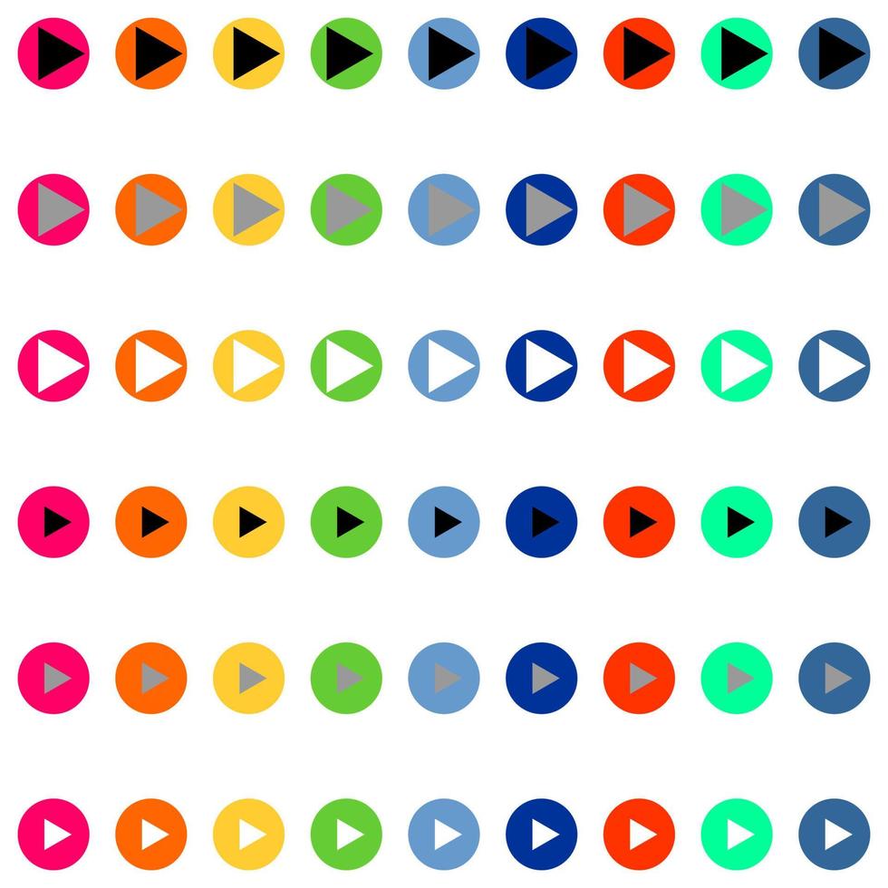 setas em cores diferentes redondas vetor