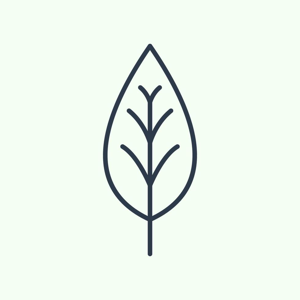 modelo de logotipo de ícone de folha, usado para meio ambiente e plantas. vetor