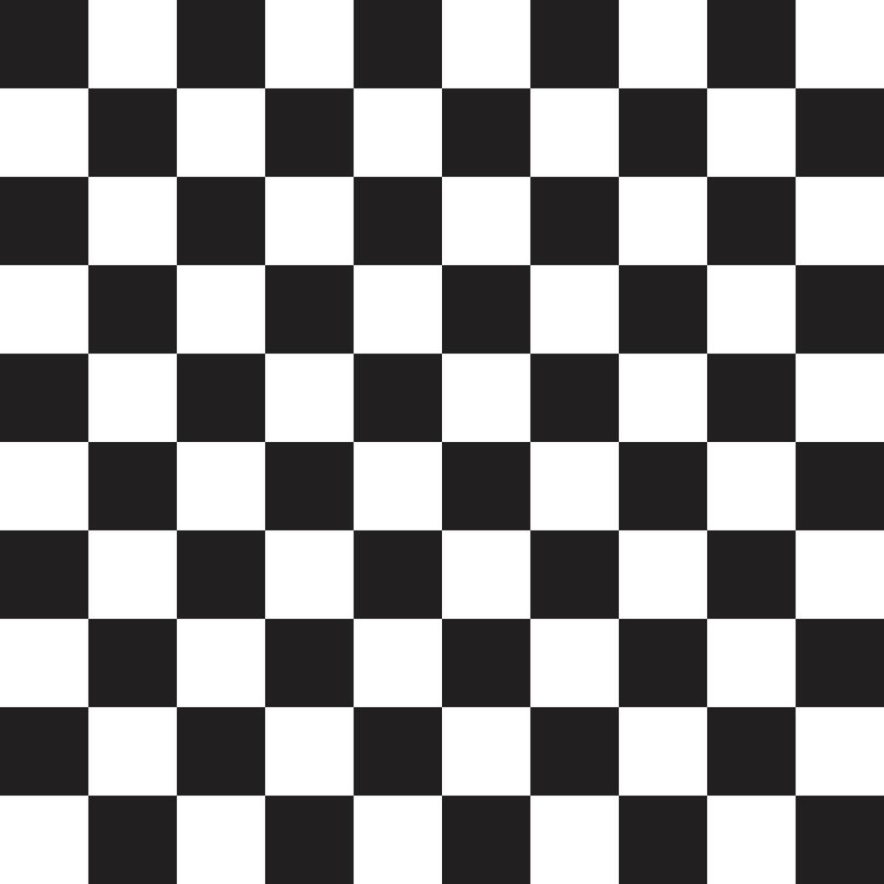 ilustração vetorial padrão tabuleiro de xadrez preto e branco vetor
