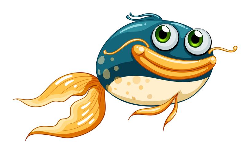 Um peixe com olhos grandes vetor