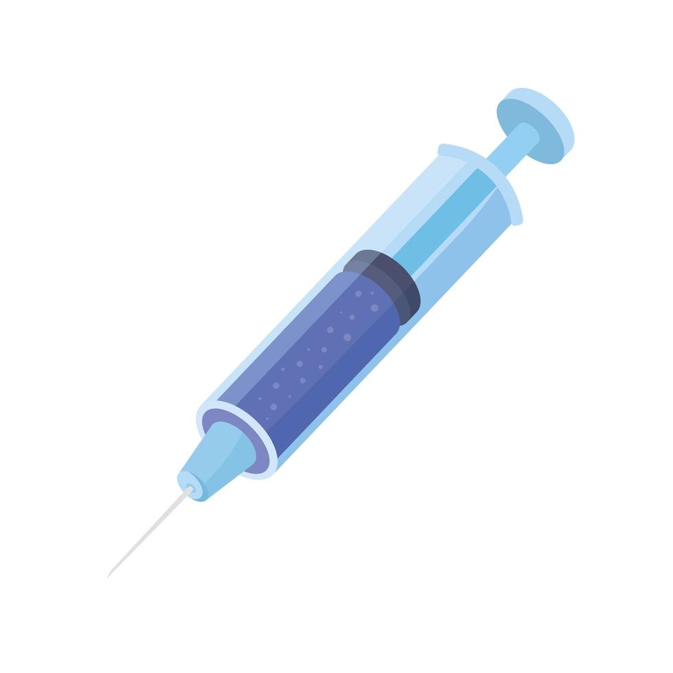 injeção de seringa de medicamento vetor
