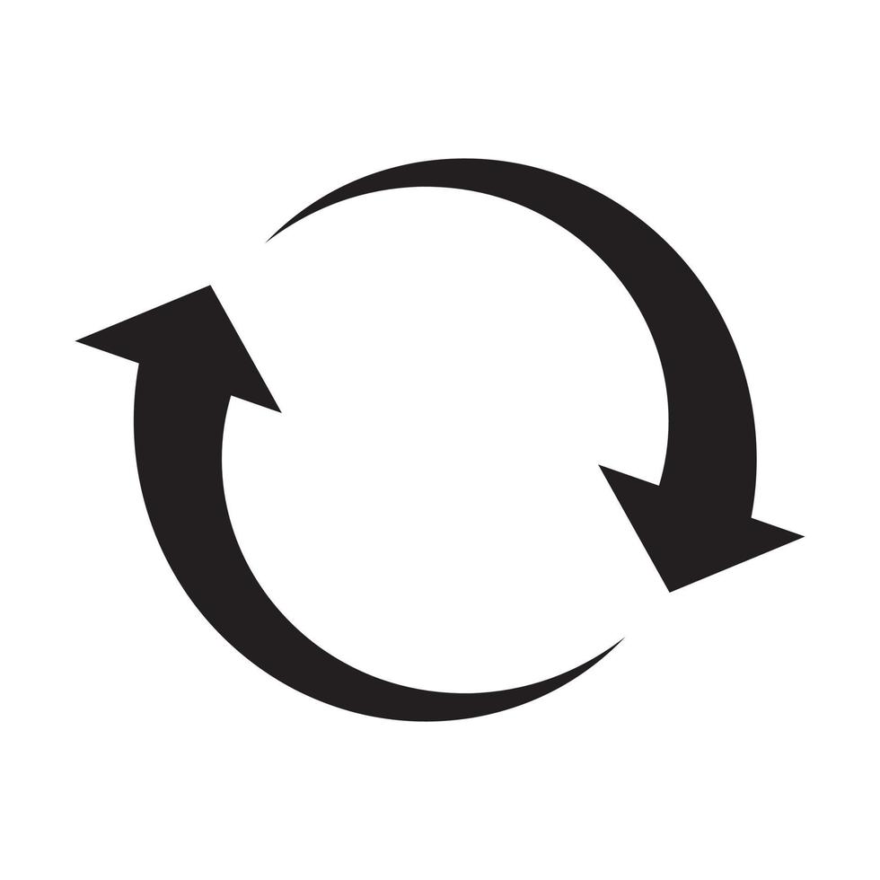 ícone de símbolo de atualização vetor