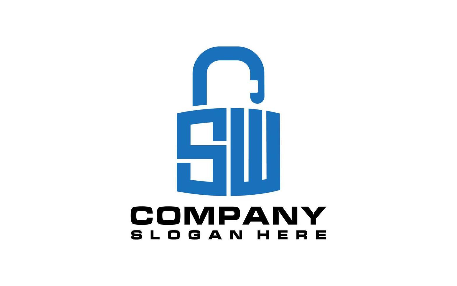 bloqueio de logotipo abstrato único simples com logotipo exclusivo de carta para negócios e empresas. letras criativas e identidade corporativa. design de marca vetor