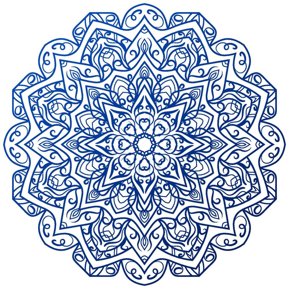 ornamento de mandala ou design de fundo de flores. vetor