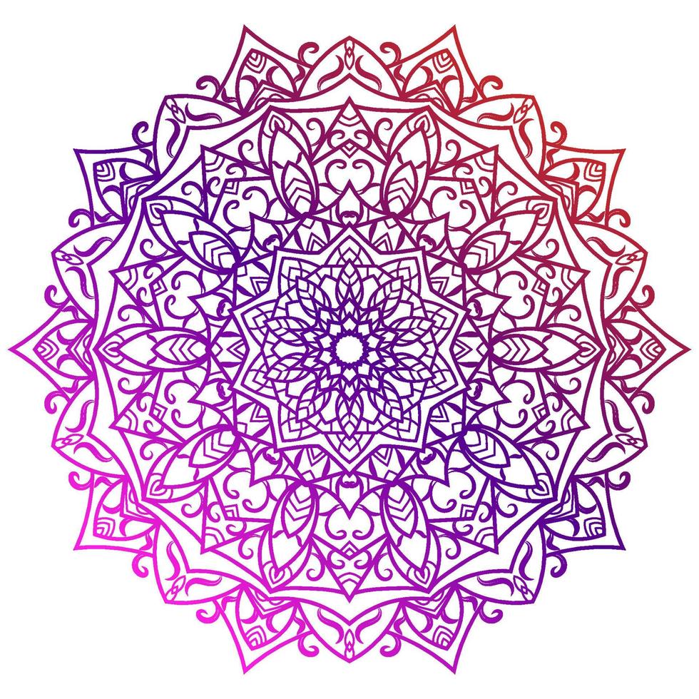 ornamento de mandala ou design de fundo de flores. vetor