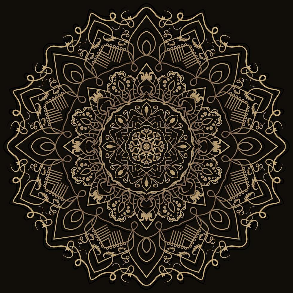 ornamento de mandala ou design de fundo de flores. vetor