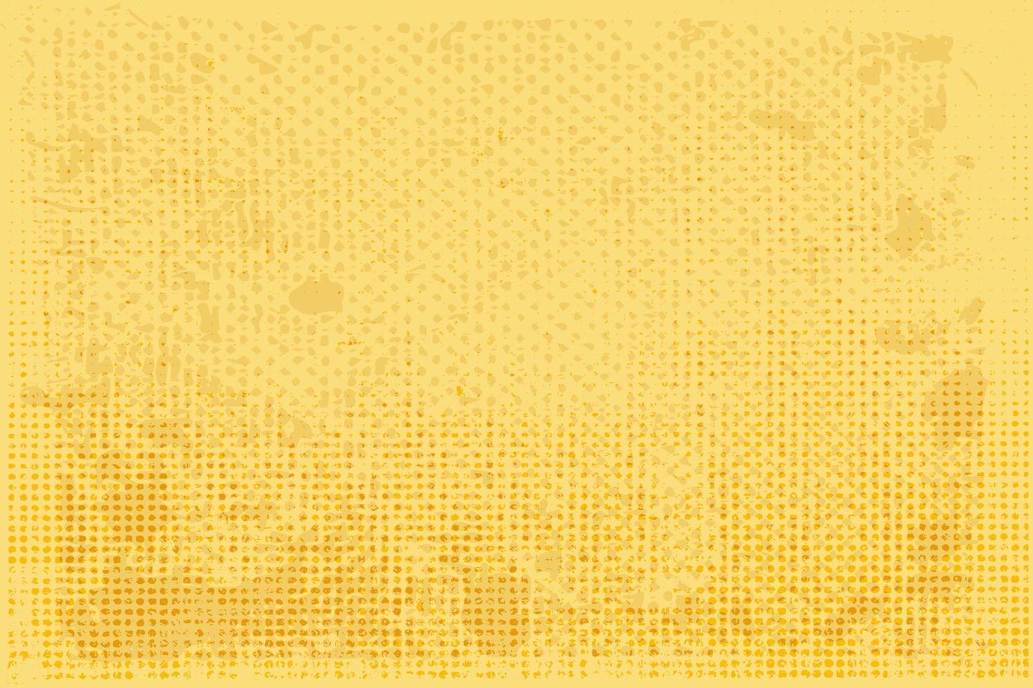 fundo amarelo textura de meio-tom material fundo grunge. textura de arte moderna vetorial para cartazes, cartões de visita, capa, maquete de rótulos, layout de adesivos vetor