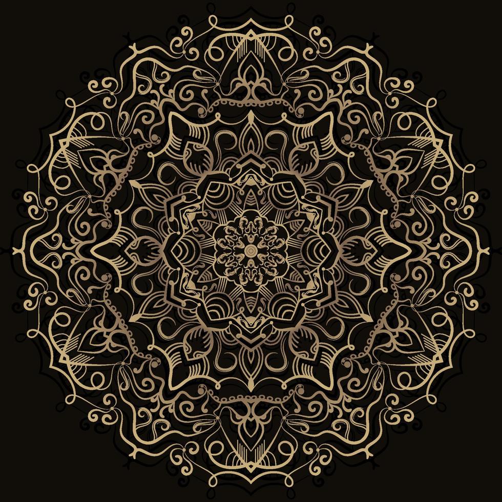 ornamento de mandala ou design de fundo de flores. vetor