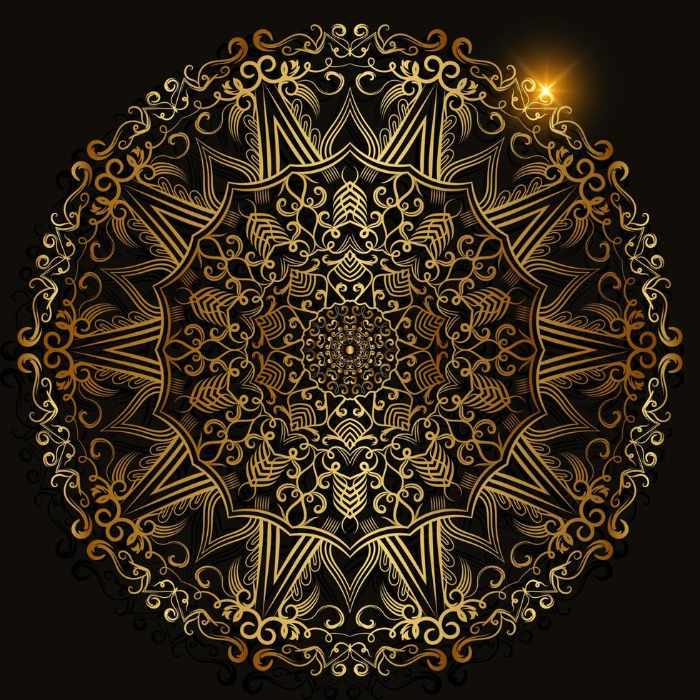 ornamento de mandala ou design de fundo de flores. vetor