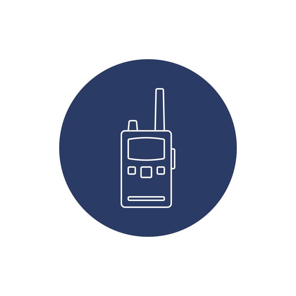 ícone de walkie-talkie de emergência médica vetor