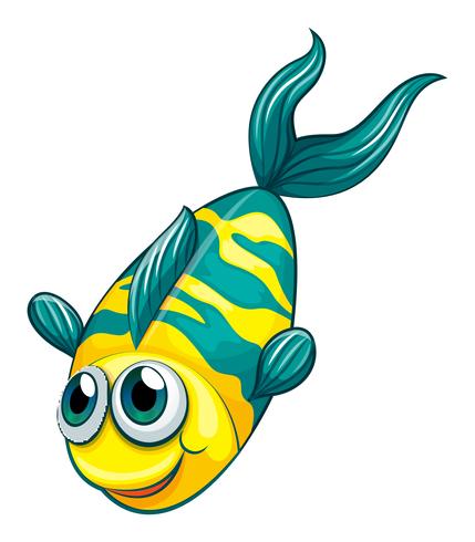 Um peixe aquático vetor