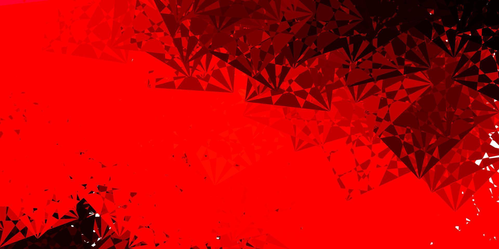 fundo vector vermelho claro com formas poligonais.