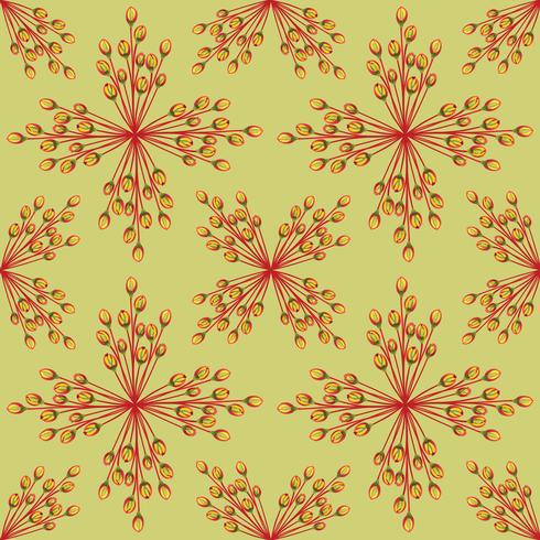 Resumo texturizado floral padrão sem emenda. Flores geométricas vetor