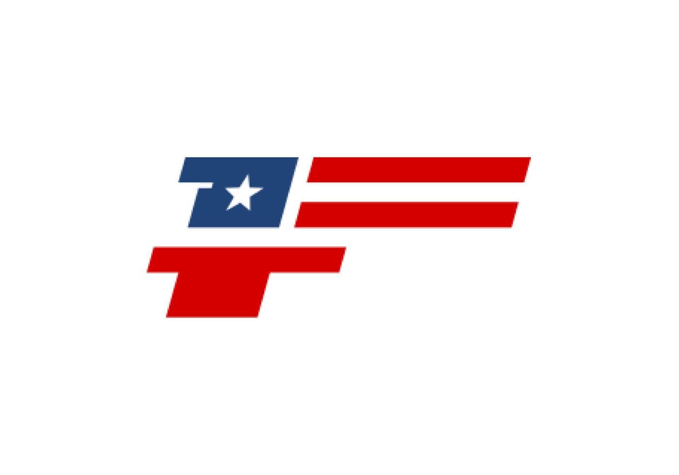 uma combinação de uma bandeira americana e uma arma. bom para loja de armas, empresa de segurança ou logotipo de equipe esportiva de tiro. vetor